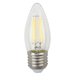 Лампа светодиодная филаментная ЭРА E27 7W 2700K прозрачная F-LED B35-7W-827-E27 Б0027950