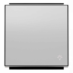 Лицевая панель ABB Sky выключателя одноклавишного Свет серебристый алюминий 2CLA850420A1301