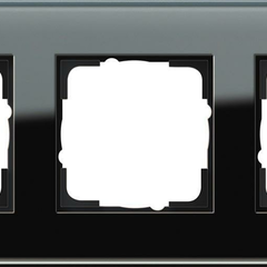Рамка 3-постовая Gira Esprit черное стекло 021305