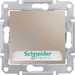 Выключатель кнопочный с подсветкой и полем для надписи Schneider Electric Sedna 10A 250V SDN1600368